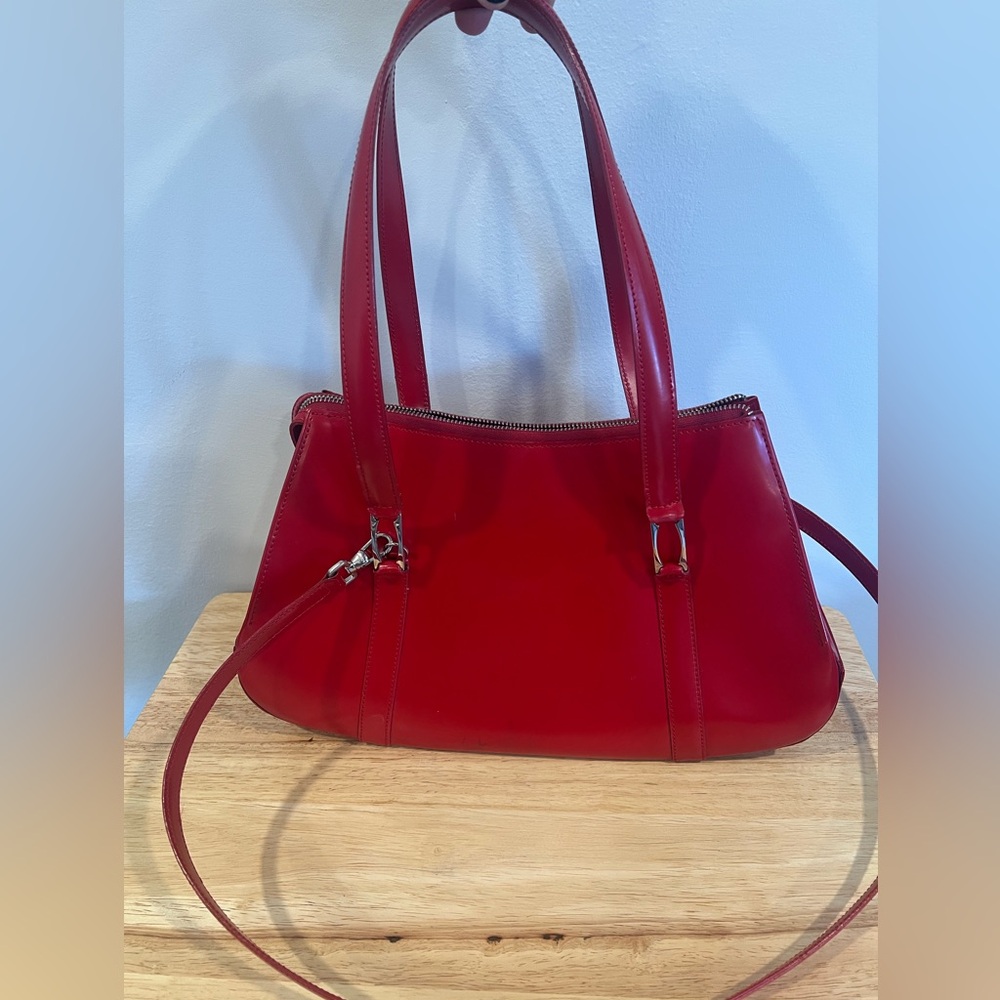 MOSCHINO Vintage Redwall Shoulder Bag